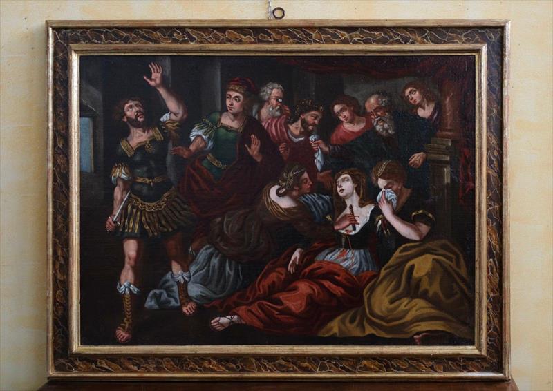 Morte di Lucrezia, olio su tela XVII secolo – scuola lombarda