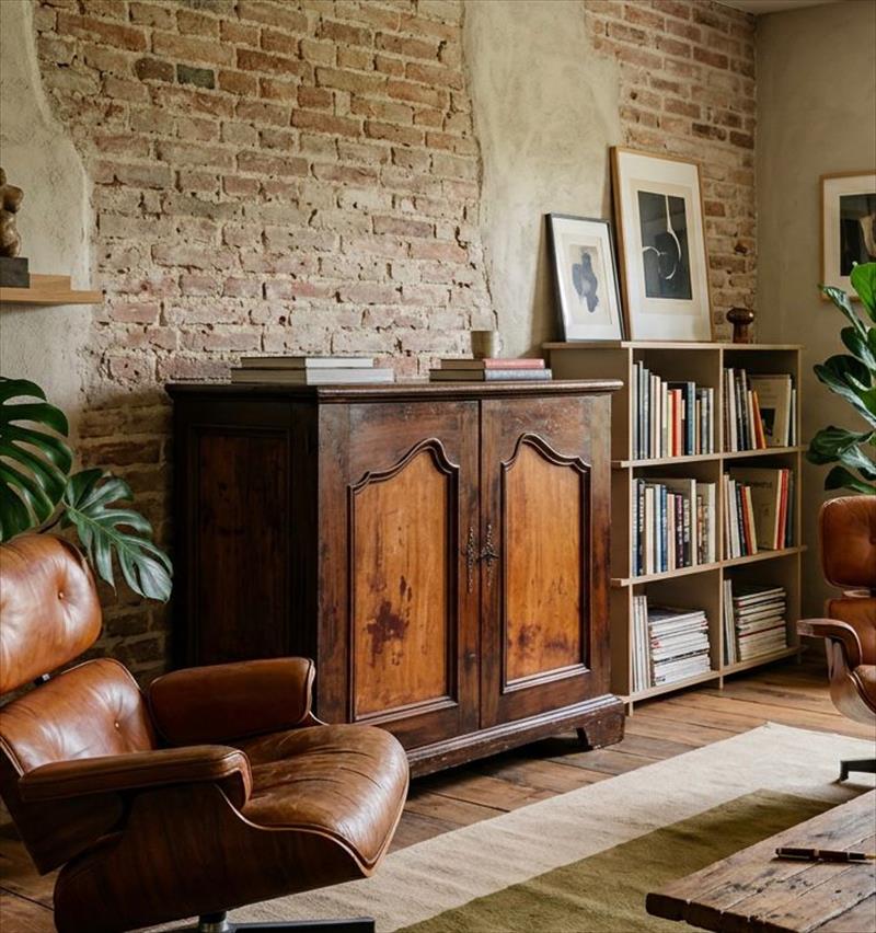 Credenza del XVIII secolo, carattere del barocchetto toscano