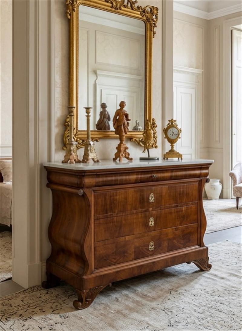 Violin-Shaped Chest of Drawers, as Graceful as a Waltz Turn