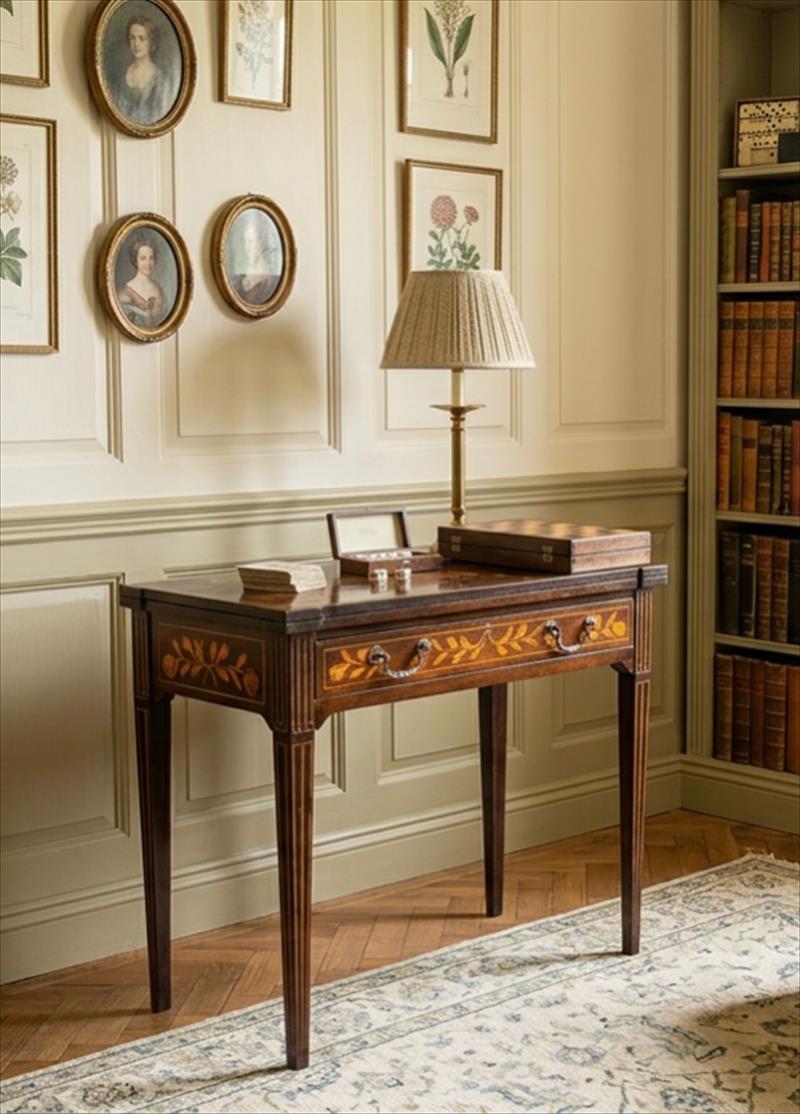 Tavolino da gioco neoclassico, full di eleganza