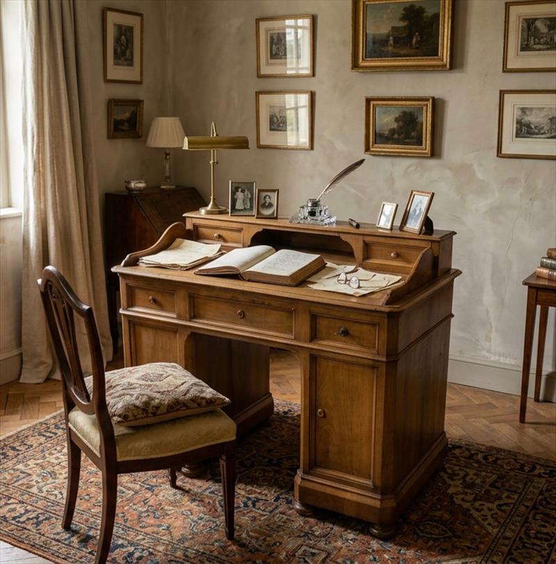 Scrivania ottocentesca, un angolo per sè