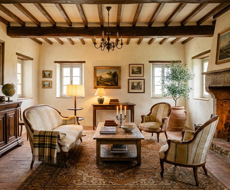 Salotto dell' 800, eleganza classica senza tempo