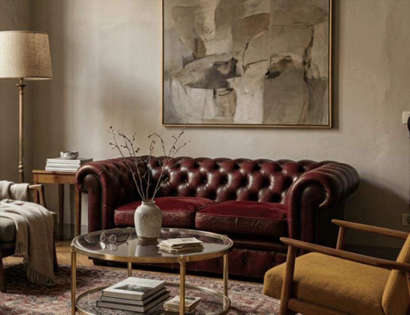 Distillato di Eleganza Inglese – Chesterfield Rosso degli anni ’30