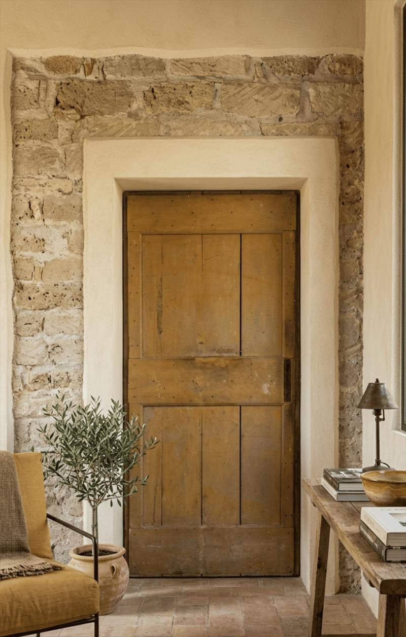 Una porta con il tempo addosso