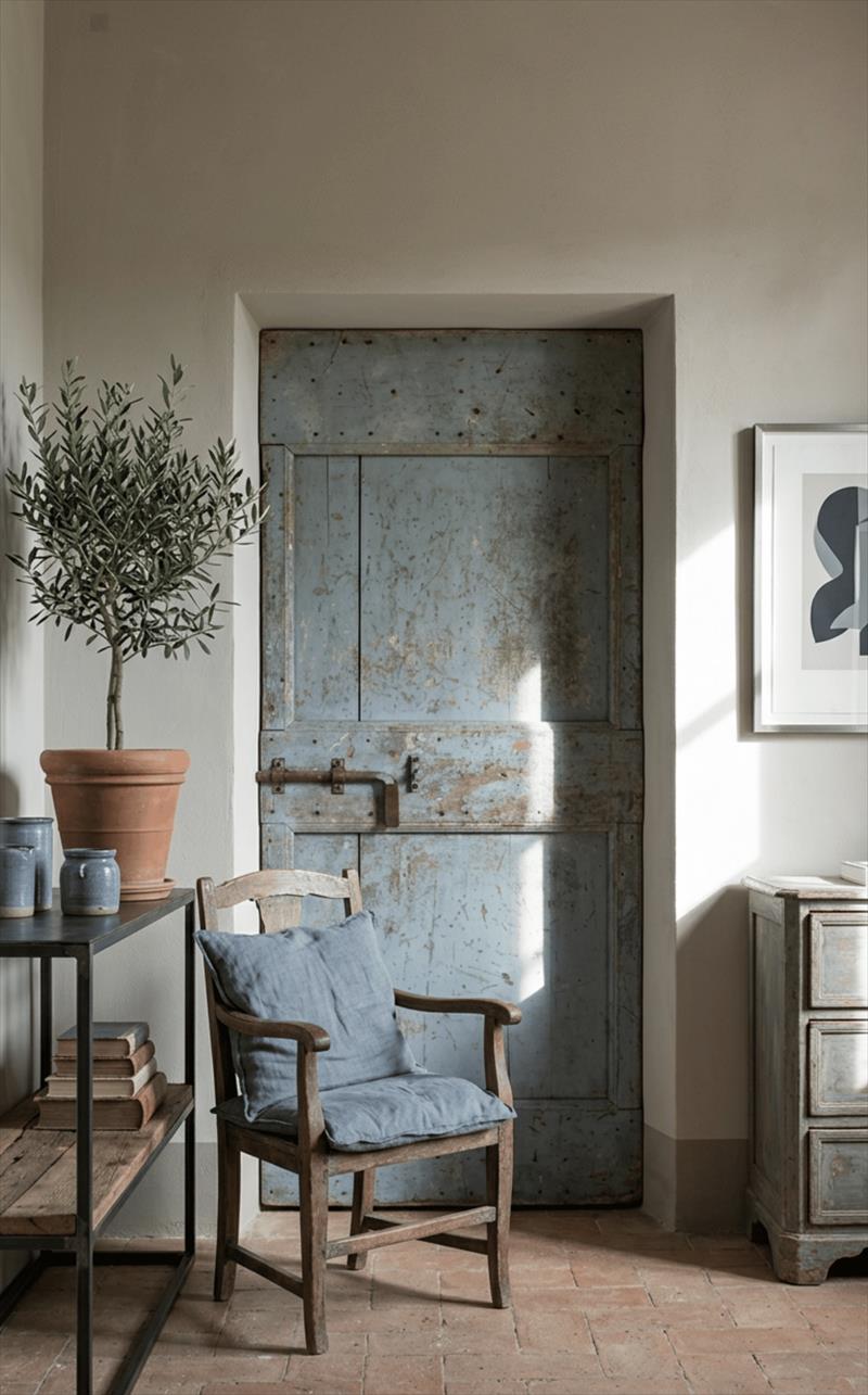 Porta celeste luce, da un antico casale umbro