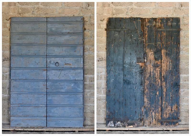 Porte azzurro polvere, cm 124 x 192 (h)
